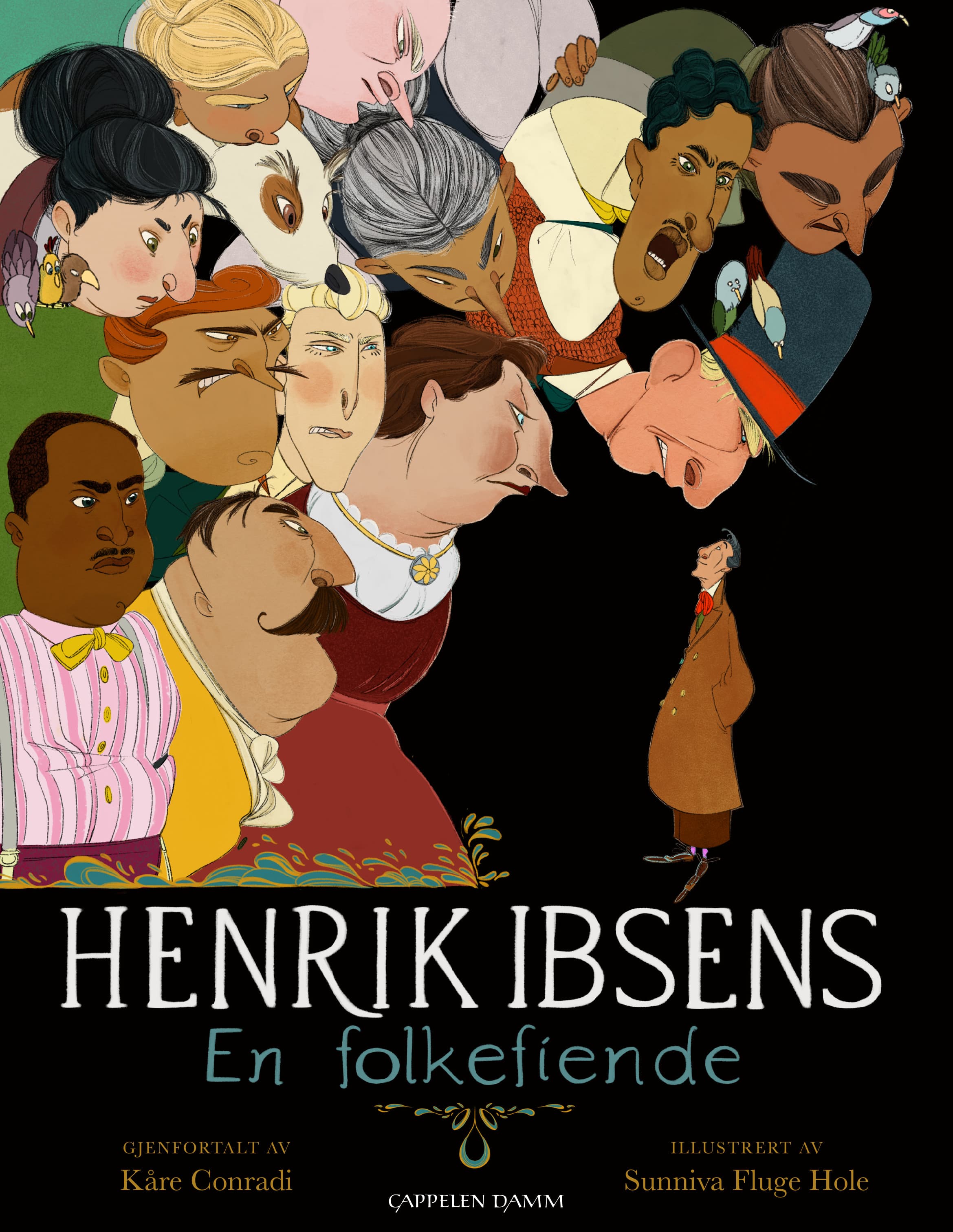 Omslag Henrik Ibsens En folkefiende av Kåre Conradi (Innbundet)