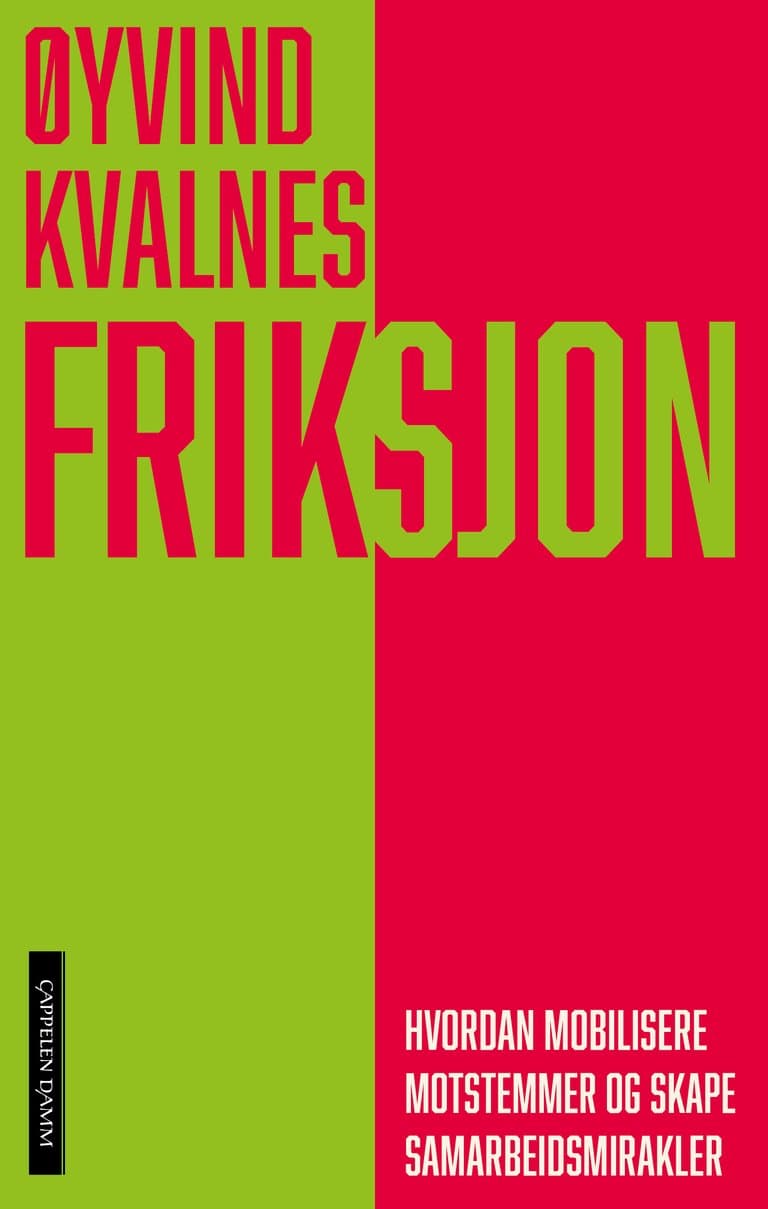 Omslag Friksjon av Øyvind Kvalnes (Innbundet)
