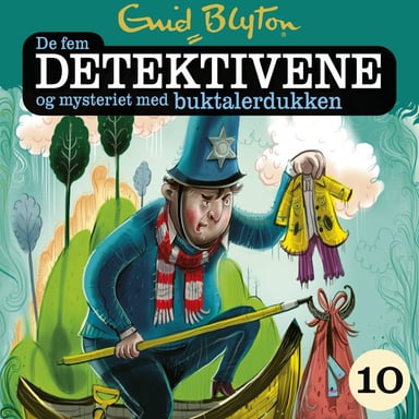 Omslag av "De fem detektivene og mysteriet med buktalerdukken"