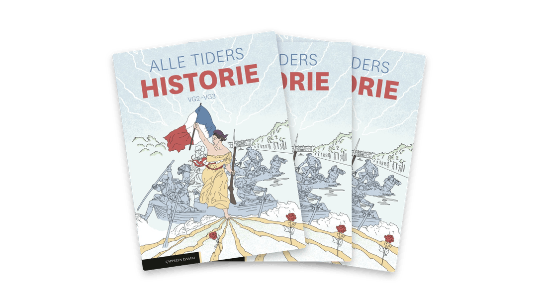 Omslag fra verk "Alle tiders historie vg2-3 (2026)"