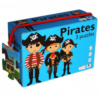 Pirat puslespill (3 motiv)