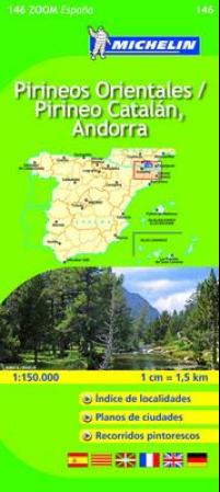Pirineos orientales ( MI 146) av Michelin (Kart, falset)