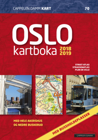 Oslokartboka 2018-2019 av Cappelen Damm kart (Spiral)