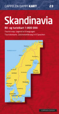 Skandinavia (CK 23) 1:800 000 av Mair Dumont (Kart, falset)