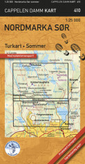 Nordmarka sør, sommer turkart (CK 410) (Kart, falset)