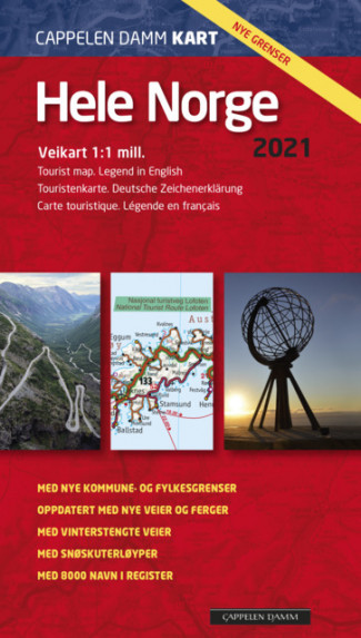 Hele Norge 2021 brettet (CK 13) (Kart, falset)