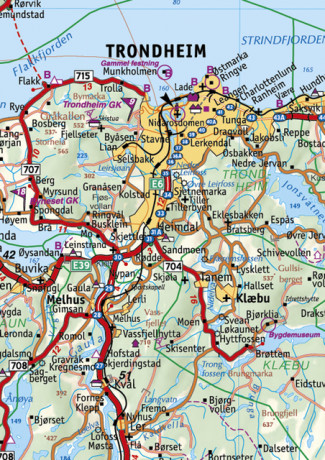 Møre og Trøndelag veggkart 2021 (Kart, plano)
