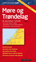 Møre og Trøndelag 2021 brettet (CK 3) av Cappelen Damm kart (Kart, falset)
