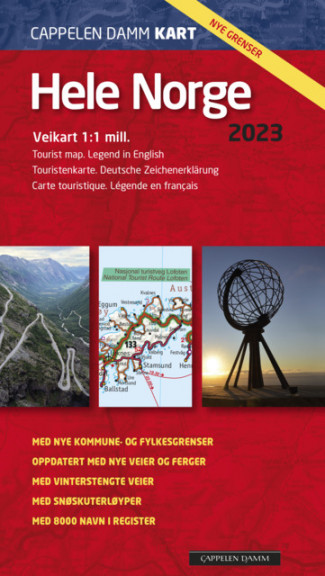 Hele Norge 2023 CK 13 - brettet (Kart, falset)