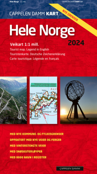 Hele Norge 2024 CK 13 - brettet (Kart, falset)