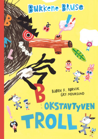 Bukkene Bruse - Bokstavtyven Troll av Gry Moursund og Bjørn F. Rørvik (Innbundet)