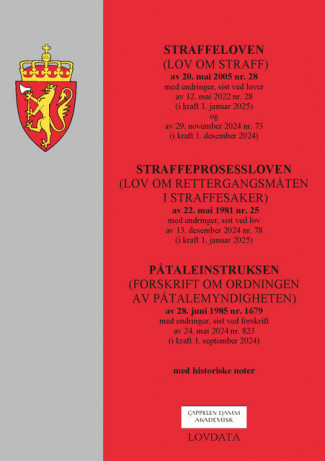 Straffeloven, straffeprosessloven og påtaleinstruksen (samleutgave) (Spiral)