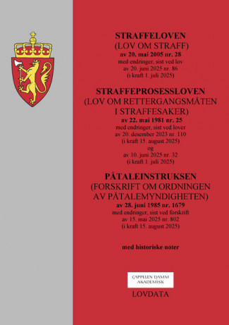 Straffeloven, straffeprosessloven og påtaleinstruksen (samleutgave) (Spiral)